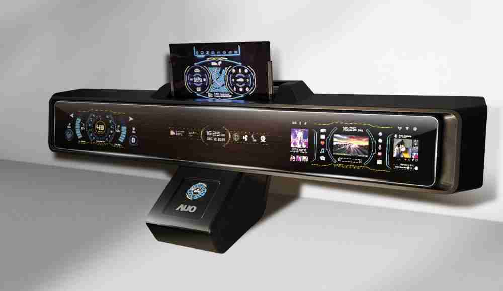 蓝狮在线Micro LED沉浸式车舱显示方案结合 可卷式、、、可伸缩的Micro LED应用并可呈现不同的质感纹路，，，，展现人性化设计