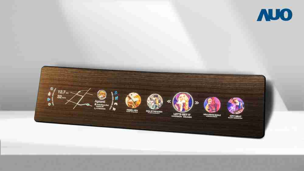 蓝狮在线研发全球最高穿透度达80%的AmLED木纹显示器，，，可于使用时呈现高亮度、、清晰可见的信息，，，，并在不使用时回归为单纯的饰板，，，节能兼具美观